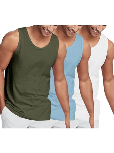3pack Military Green, Pacific Blue, White