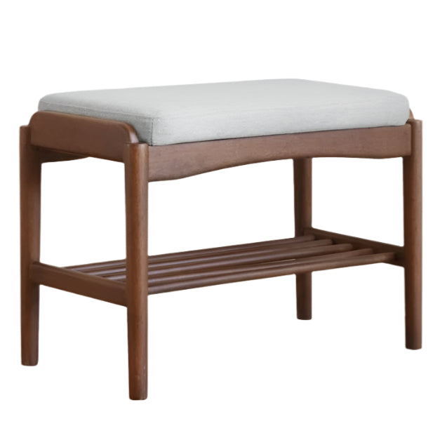 23.6x11.8x16.5 inch / 60x30x42 cm / Linen gray color / imitation cotton linen shoe changing stool