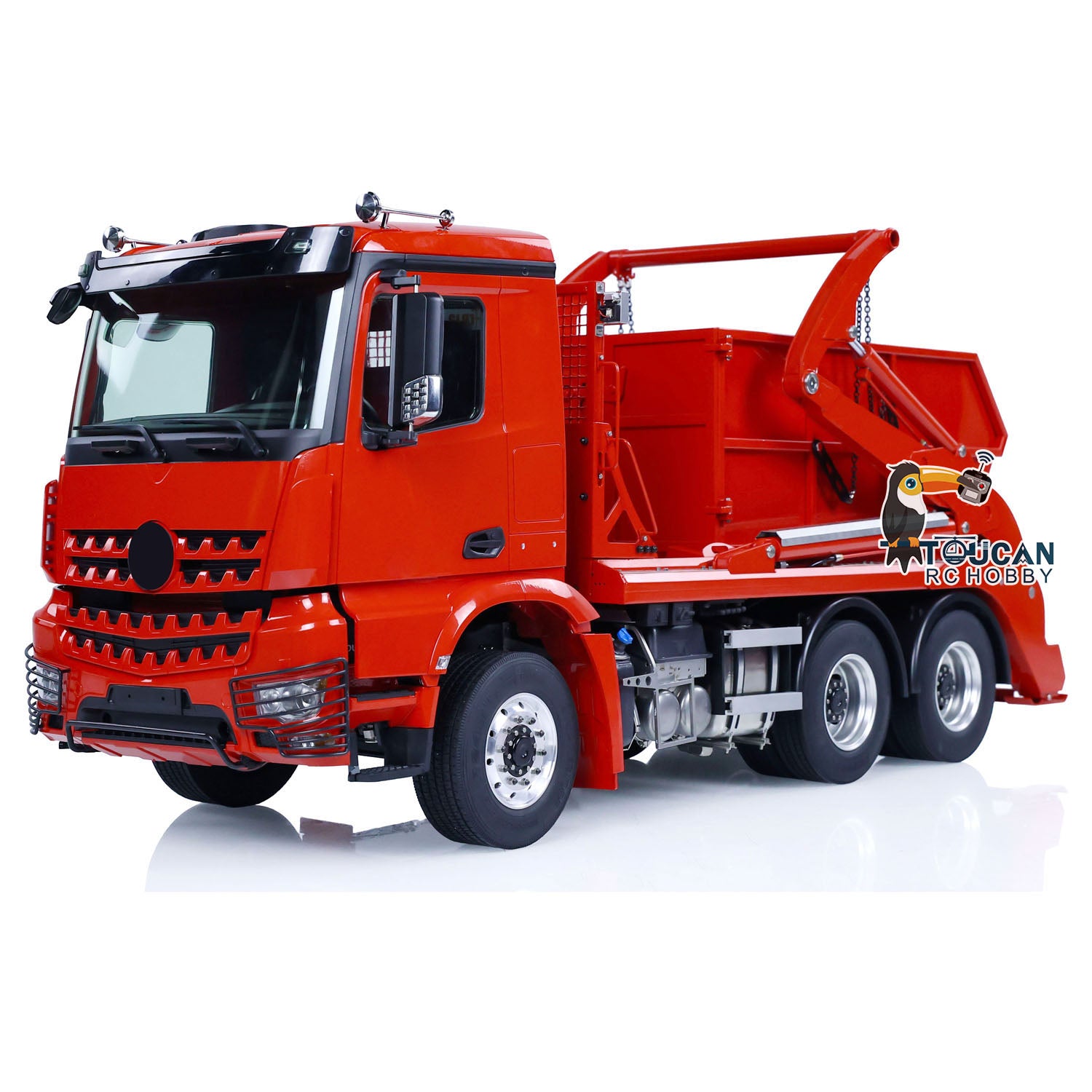 1/14 Scale VL18U K3363 RC Hydraulic Skip Loader - Metal Swing Arm Remote Controlled Dumper Truck - Simulation Construction Hobby Model (PNP/RTR) - Perfect for Indoor/Outdoor RC Construction Play & Collectors