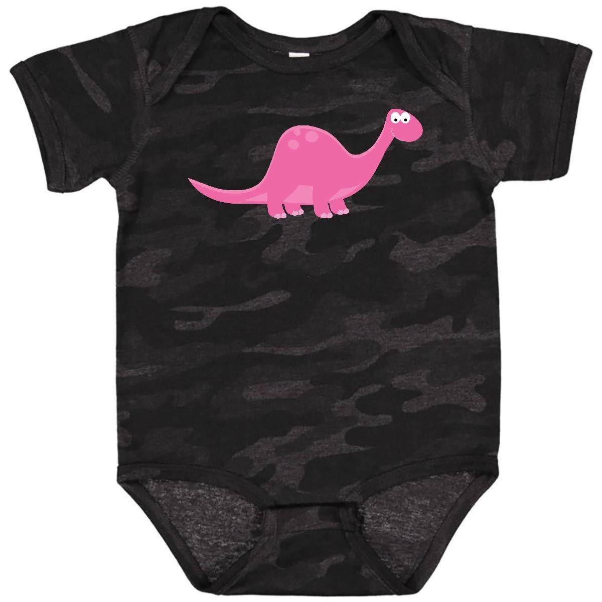 Inktastic Pink Dinosaur Baby Bodysuit - Cute Dino Print Onesie for Infants & Toddlers - Perfect for Playtime, Daycare & Photo Shoots