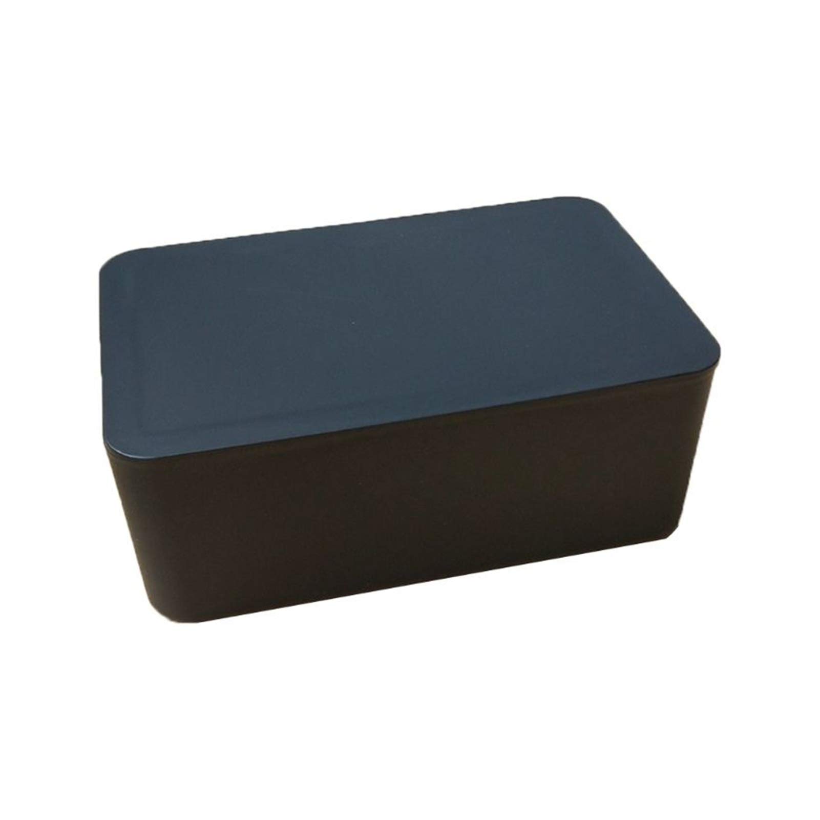 Black Dustproof Tissue Box Holder with Lid - Wet Wipes Dispenser for Home, Office & Store Organization | Compact Tissue Storage Case for Desks, Bathrooms & Shelves