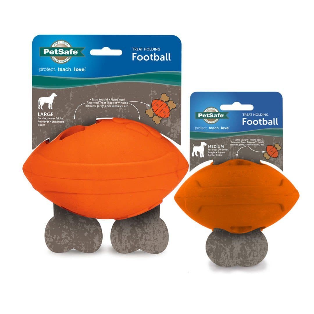 Durable American Football Dog Toy for Pets - Chew-Resistant & Safe for Aggressive Chewers - Perfect for Fetch, Training, and Outdoor Play
