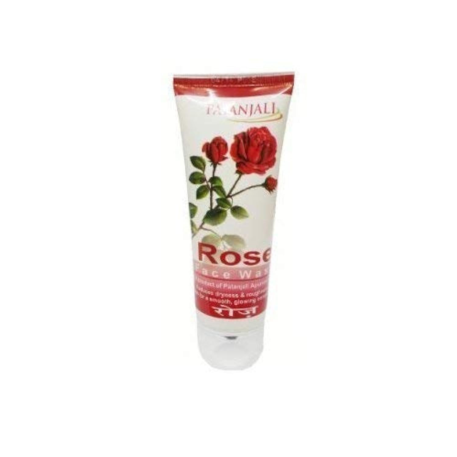 Patanjali Rose Face Wash - 60g (Pack of 3) | Natural & Gentle Cleanser for Glowing Skin | Perfect for Daily Skincare Routine & Travel