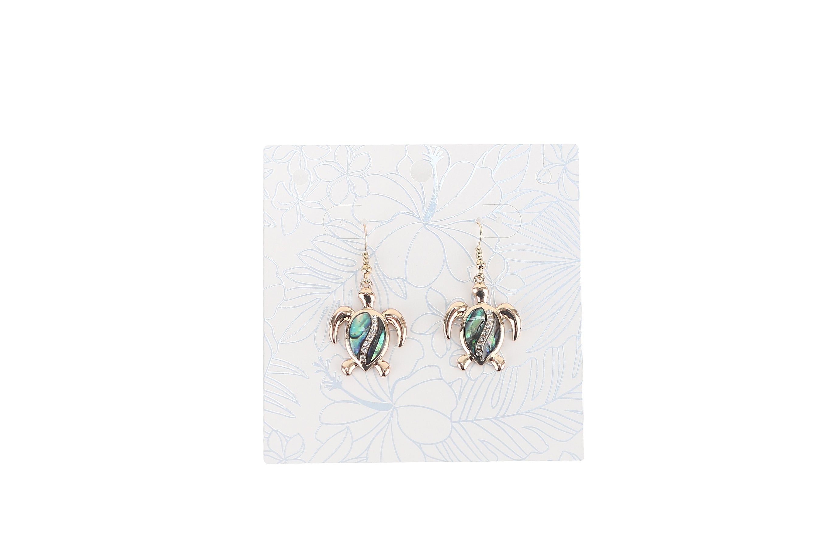 Makamae Gold Turtle Earrings - Handmade Hawaiian Jewelry for Women - Perfect for Beach Weddings, Vacations & Everyday Wear