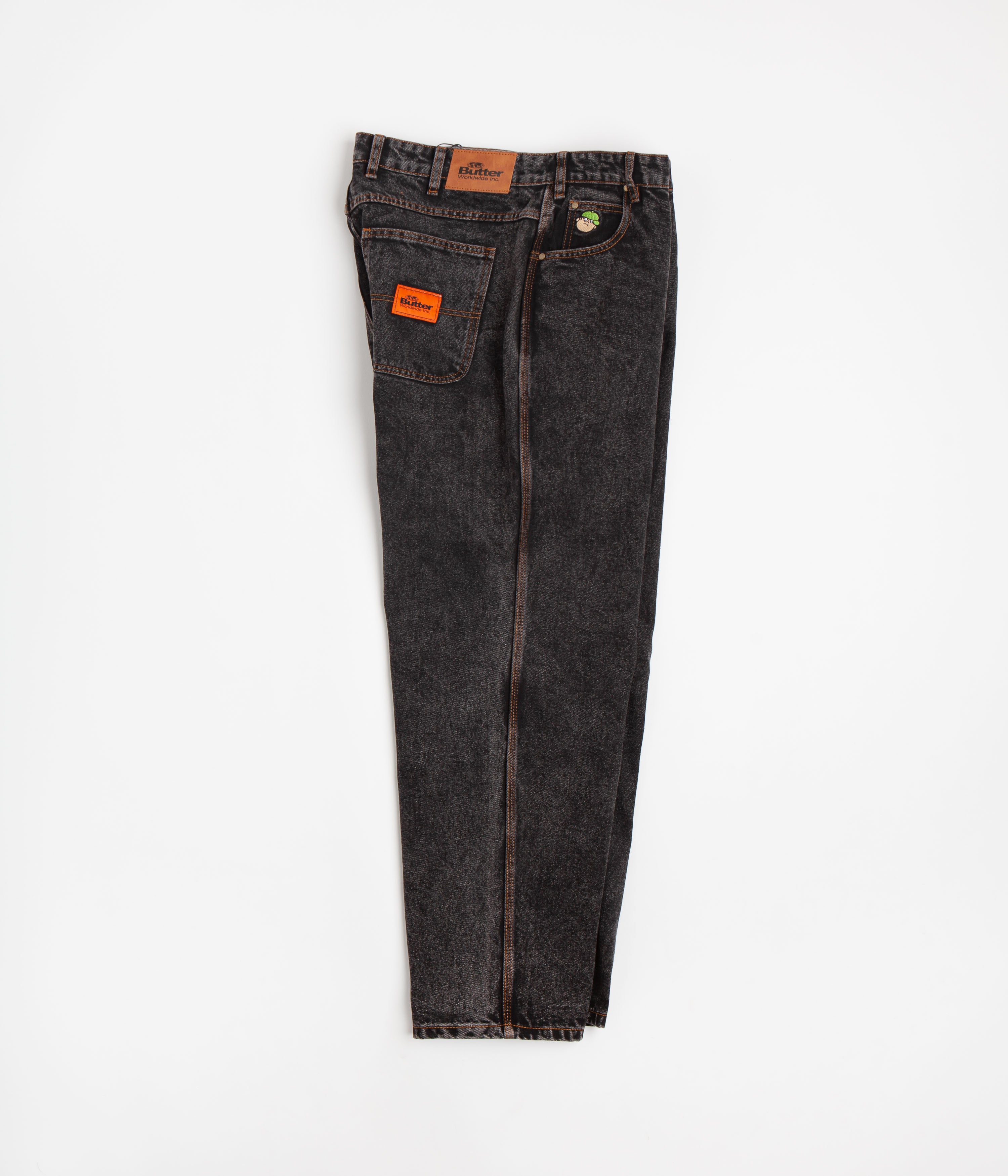 Butter Goods Santosuosso Denim Pants for Men - Gun Metal Wash Slim Fit Jeans | Casual Streetwear & Everyday Wear