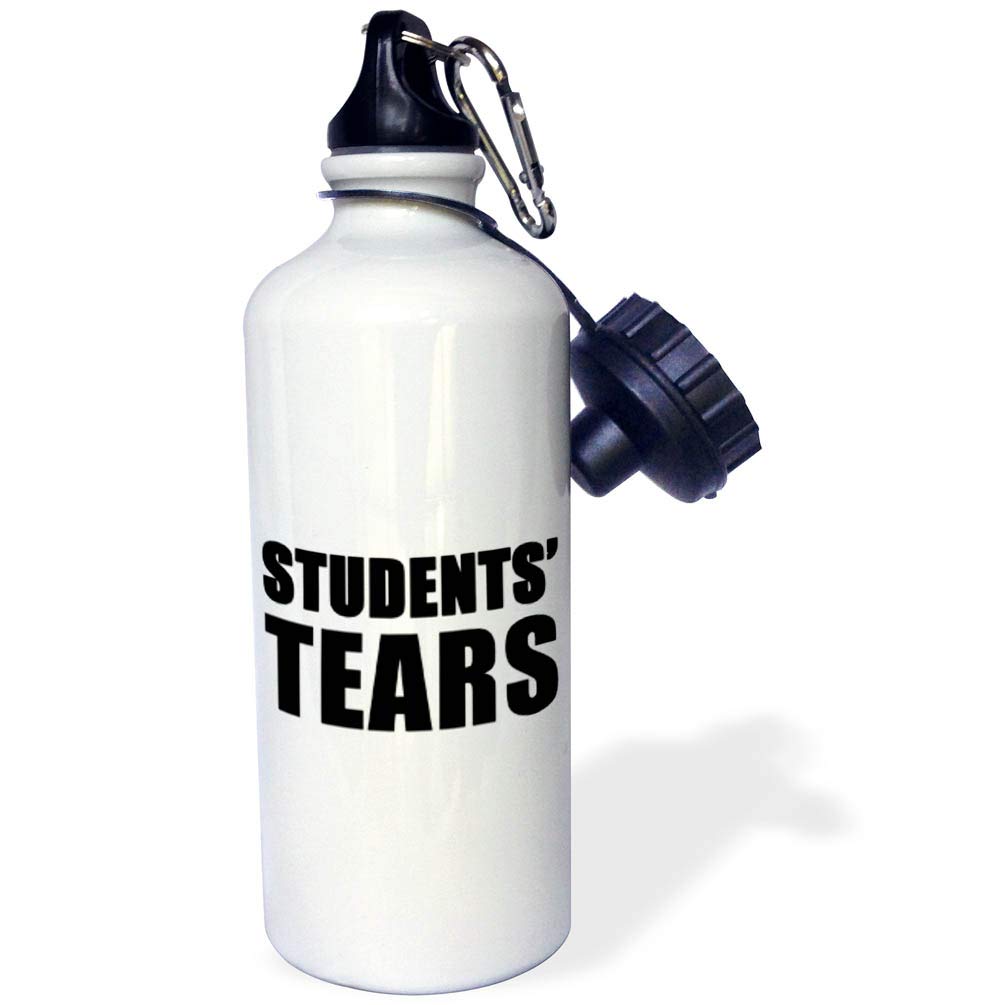 3D Rose Black & White Sports Water Bottle for Students - 21 oz Leak-Proof Insulated Water Bottle - Perfect for School, Gym, and Outdoor Activities