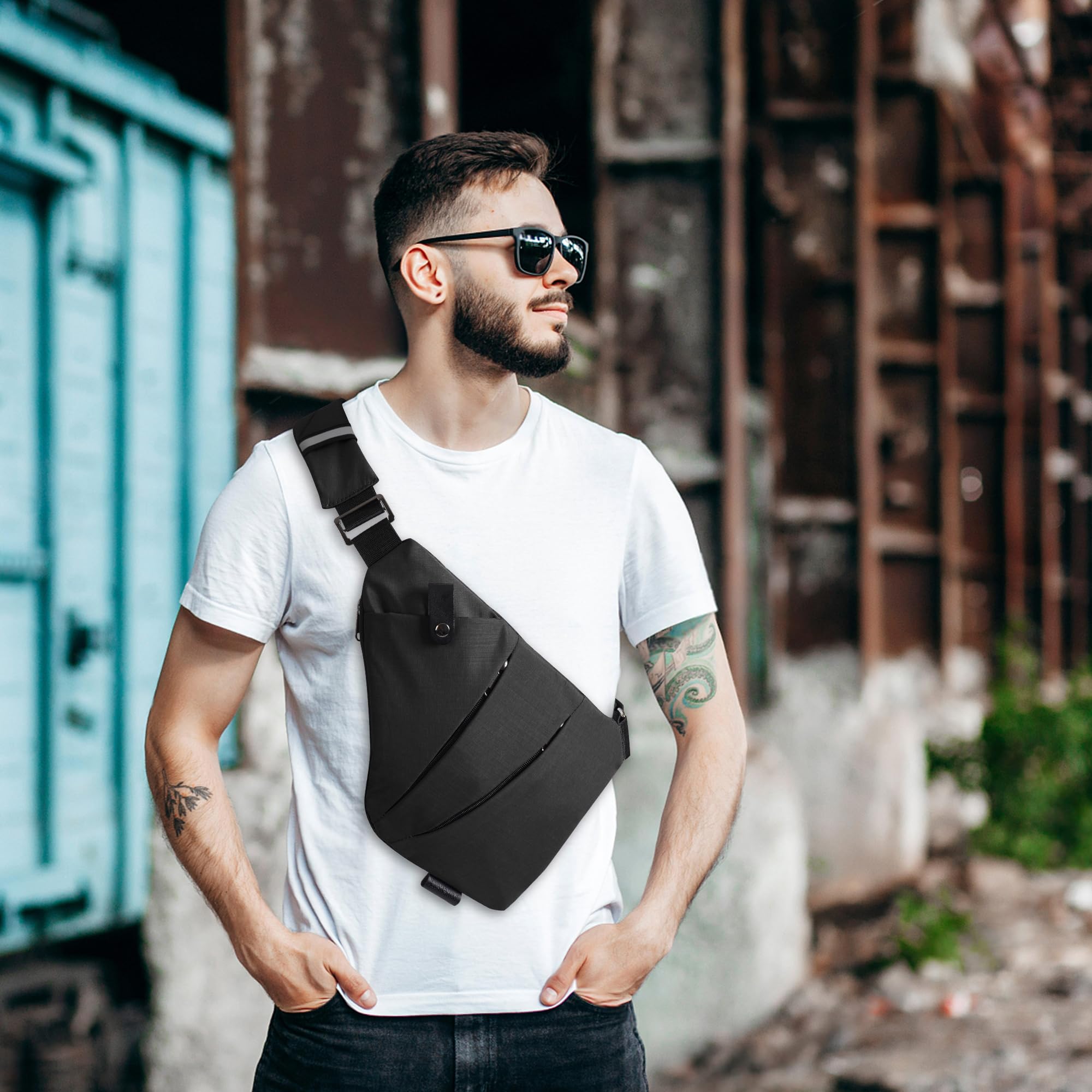 Anti-Theft Crossbody Sling Bag for Women & Men - Secure Travel Purse with RFID Protection | Stylish & Lightweight for Commuting, Sightseeing & Daily Use