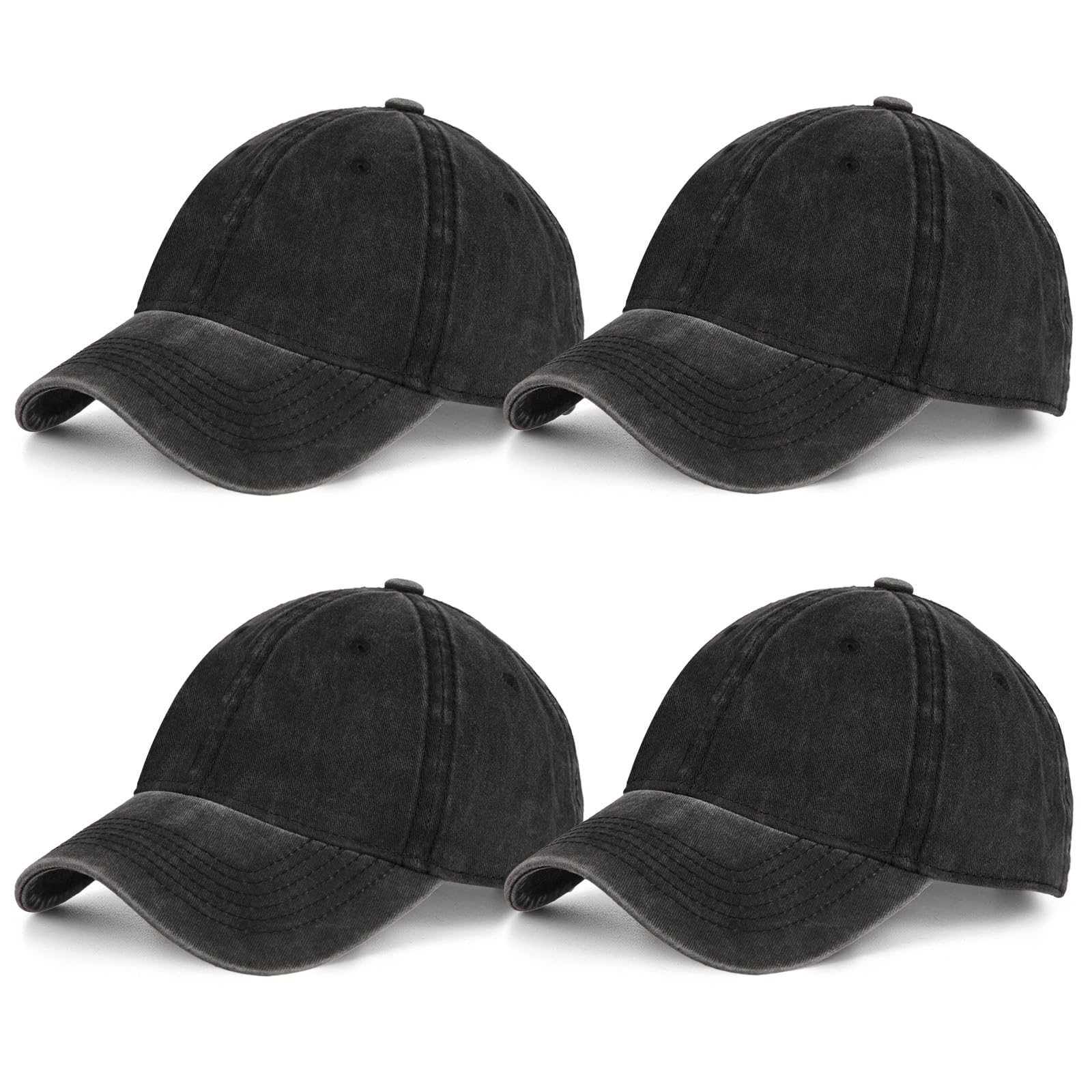 Vintage Washed Cotton Baseball Cap for Men & Women - Adjustable Dad Hat with Sun Protection - Perfect for Golf, Outdoor Sports & Casual Wear
