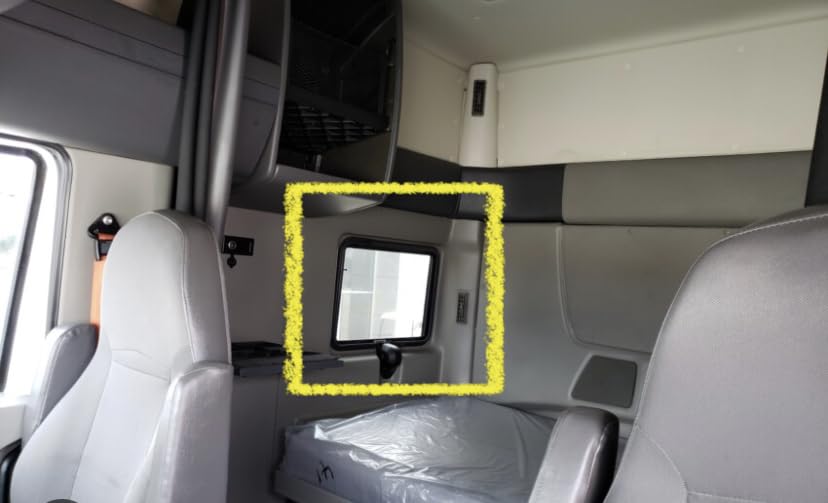 International Prostar & Lonestar LT Semi Truck Window Curtain Set of 2 - Sleeper Cab Window Shades & Accessories for Privacy & Sun Protection | Perfect for Long Haul Truckers & Road Trips
