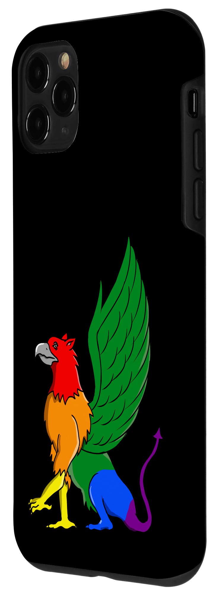 iPhone 11 Pro Case - Shockproof Gay Pride Protective Cover with Gryphon Design | Perfect for LGBTQ+ Events, Daily Use & Gift Giving