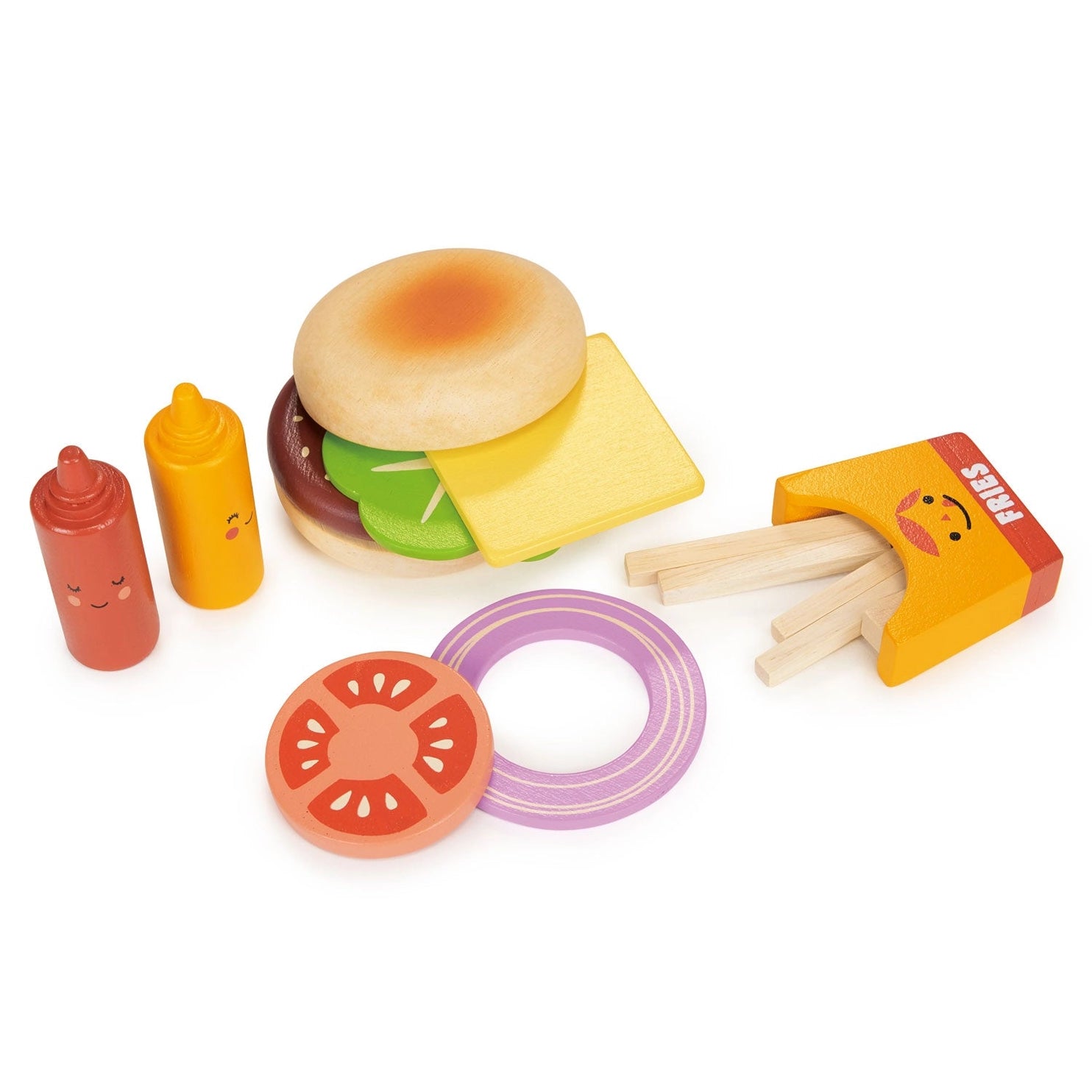 Premium Take Out Burger Set - 4-Piece Reusable Fast Food Container Kit for Picnics, BBQs & On-the-Go Meals - BPA-Free Plastic Storage with Lids (Red/White)
