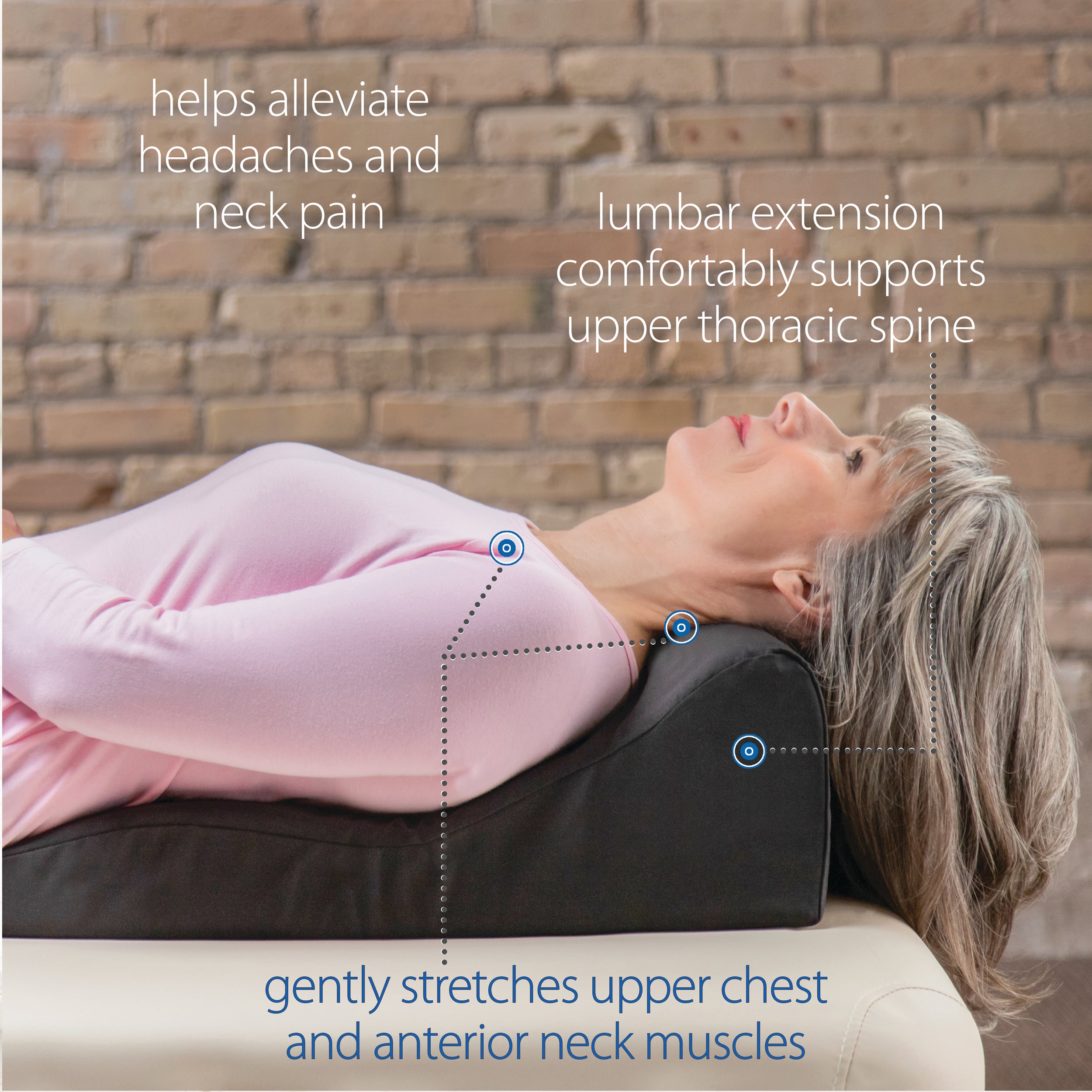 Core Products Soothe A Ciser Cervical Traction Cushion - Neck Pain Relief Pillow for Cervical Spine Support & Posture Correction - Perfect for Office, Car & Home Use