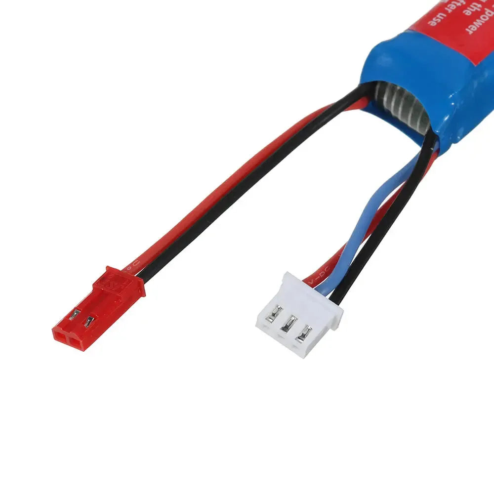 WLtoys 7.4V 400mAh 20C 2S Li-ion Battery with JST Plug - Compatible with K969 K989 284131 RC Cars (2-Pack) - Perfect for Extended RC Racing and Drifting Sessions