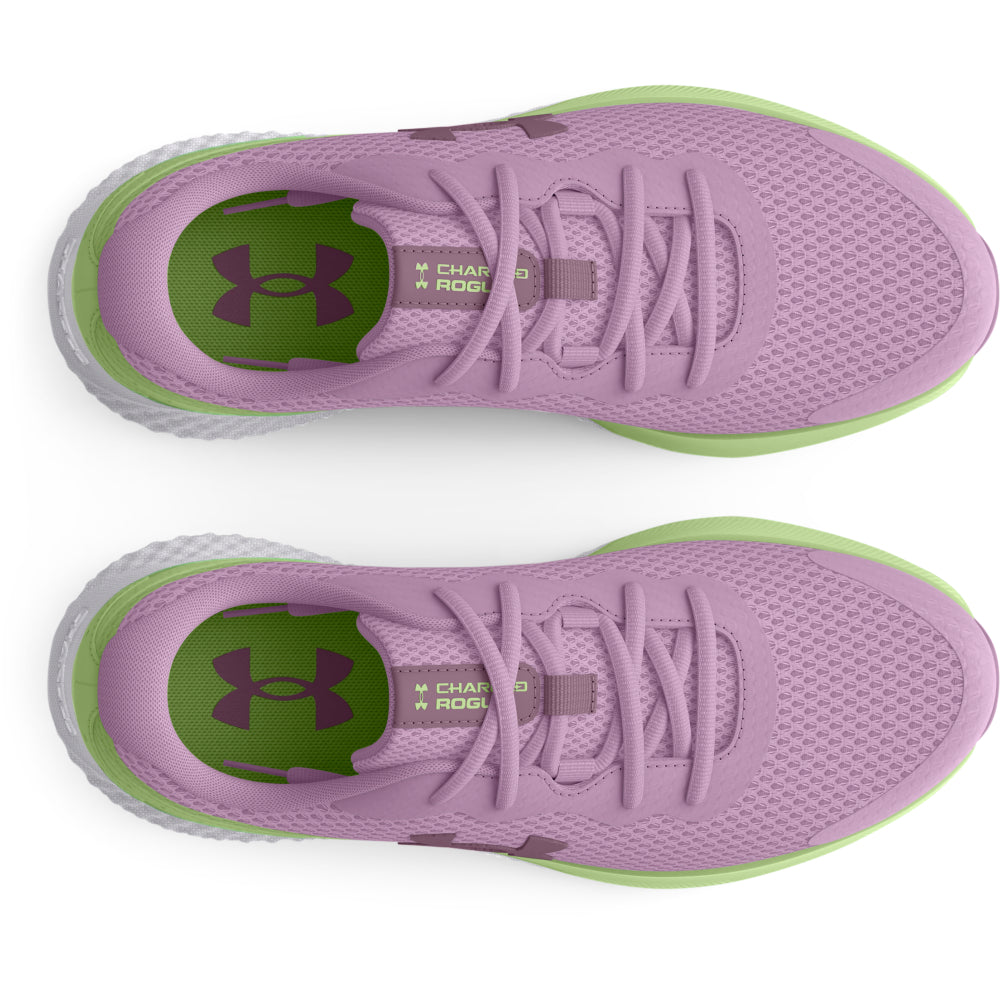 Under Armour Youth Charged Rogue 3 Running Shoes for Girls - Lightweight & Cushioned Sneakers for School, Sports & Daily Wear