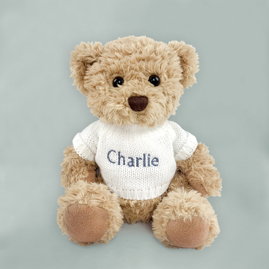 Luxury Rose Baby Clothes Bouquet with Personalized Teddy Bear Gift Set - Elegant White Baby Shower, Christening & Newborn Gift for Girls & Boys - Perfect for Baby Showers, Birthdays & Special Occasions