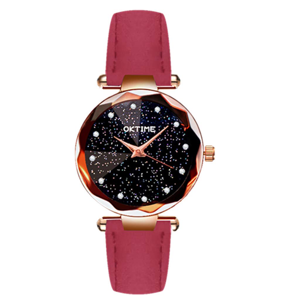 Elegant Women's Leaf Design Quartz Watch - Fashionable Analog Ladies Watch with Belt Strap for Students & Professionals | Perfect for Office, Casual Wear & Special Occasions
