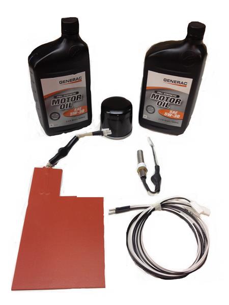 Generac CorePower Cold Weather Kit with 2 Quarts Synthetic Motor Oil - Part# 0J579900CW - Ideal for Winter Generator Maintenance & Emergency Power Backup