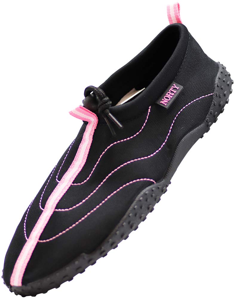 NORTY Wave Aqua Sock Water Shoes for Women - Quick-Dry Swim Beach Shoes with Non-Slip Sole - Lightweight Water Socks for Swimming, Surfing, Kayaking & Beach Activities