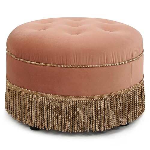 Peach Orange Velvet With Gold Trim