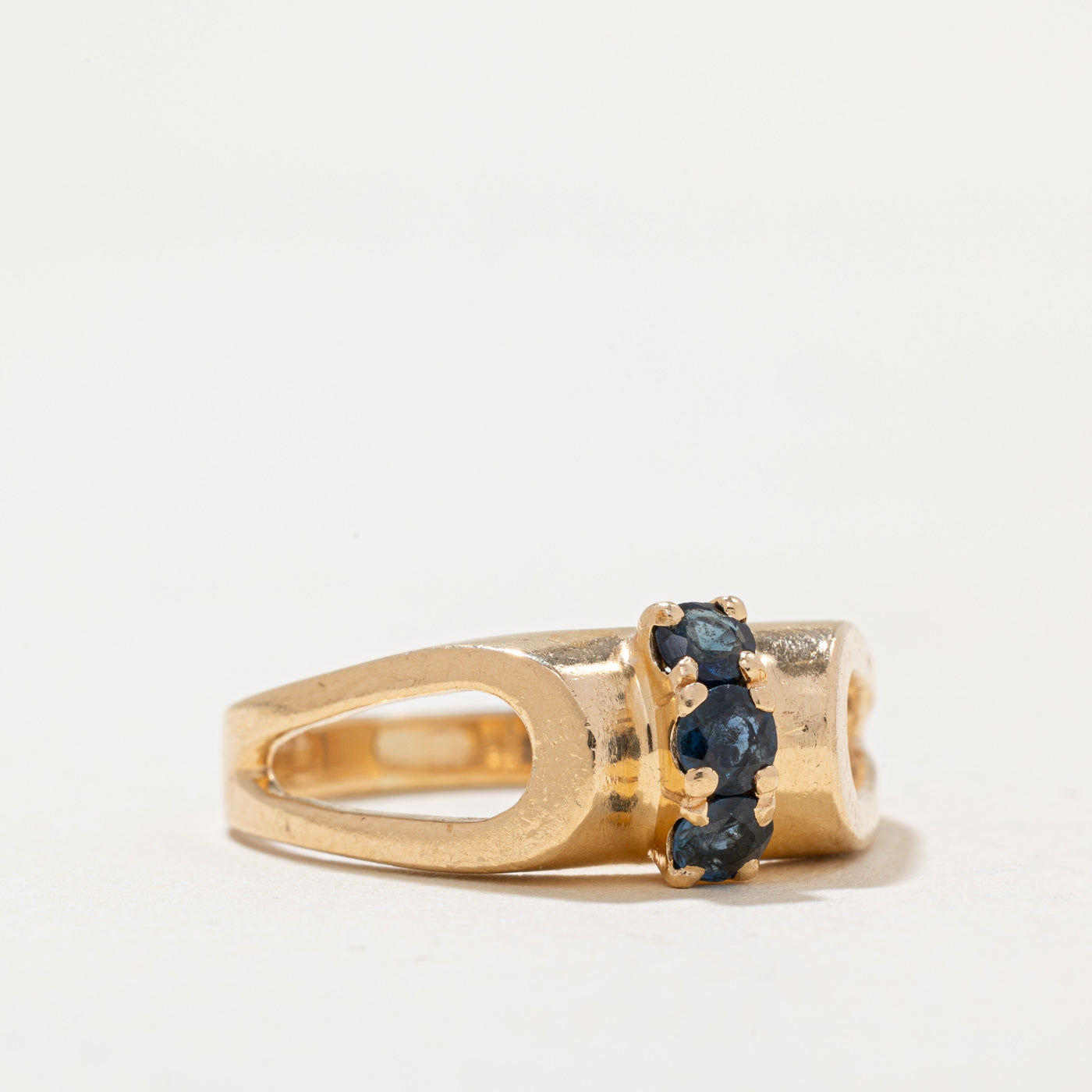 Elegant 0.36ctw Sapphire Cocktail Ring - Size 8 | Vintage Inspired Blue Gemstone Jewelry for Women | Perfect for Evening Parties, Weddings & Special Occasions