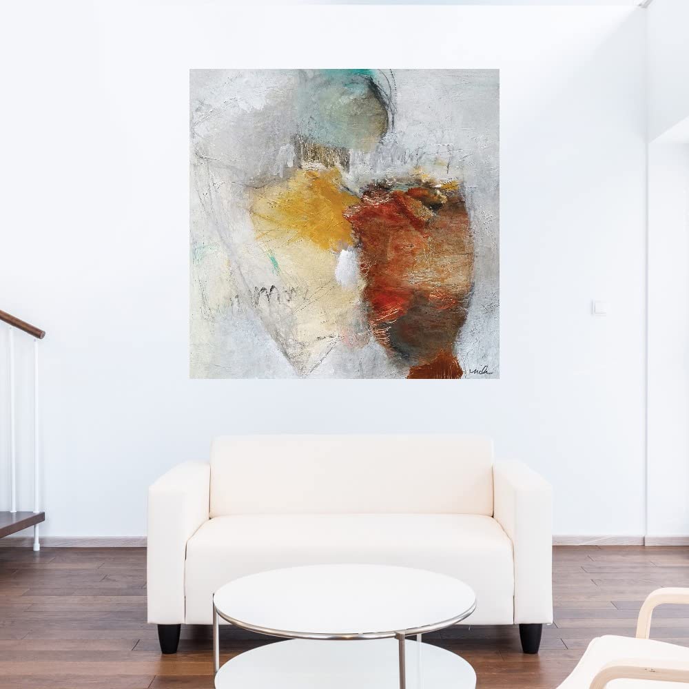 Nicole Hoeft Abstract Canvas Wall Art - 37x37 Inch Modern Ready-to-Hang Painting for Living Room, Bedroom, Office Decor - Perfect for Home, Dining Room & Bathroom Wall Decor