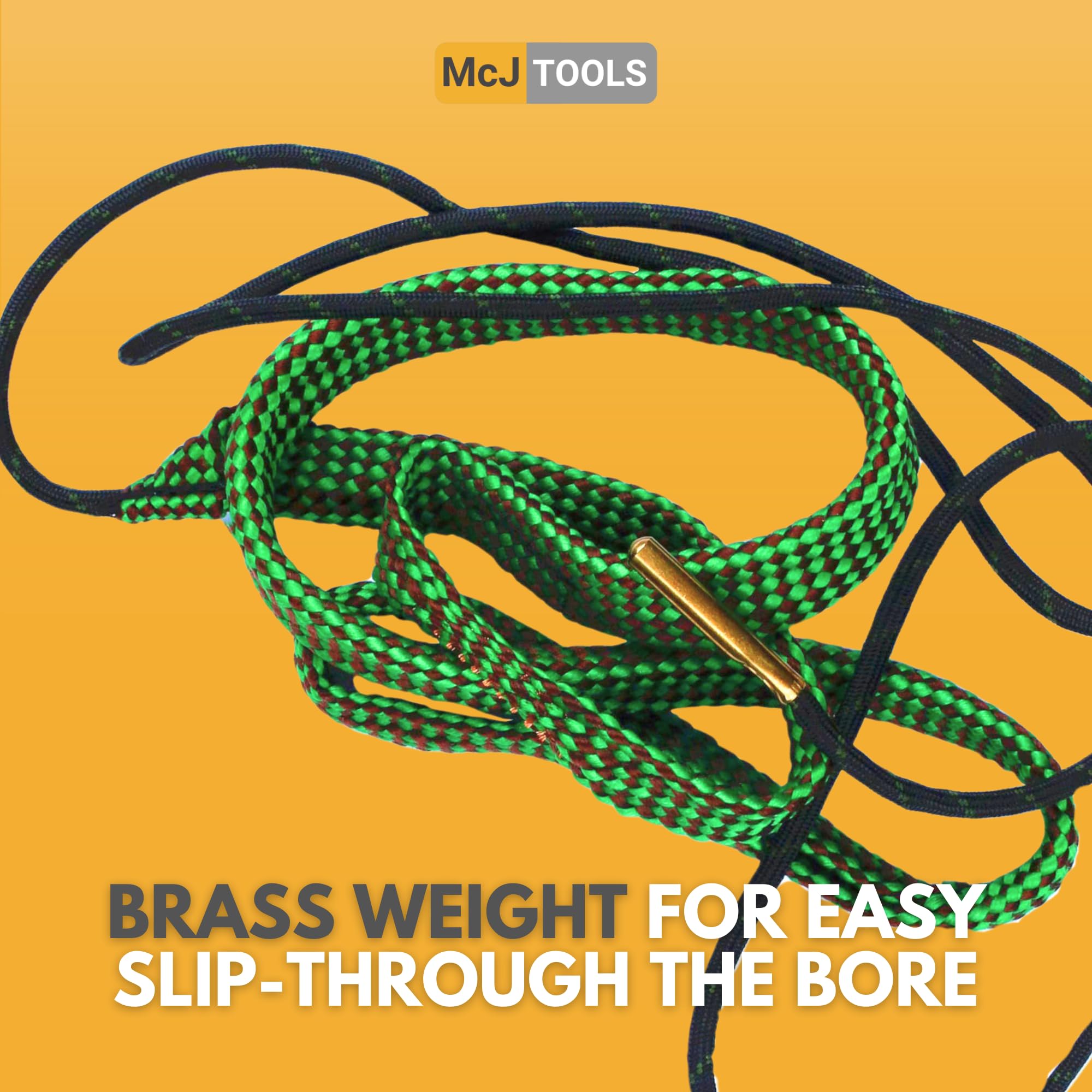 .223 & 5.56mm Bore Cleaning Snake Rope 2-Pack - Gun Maintenance Tool