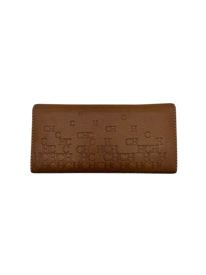 Carolina Herrera Genuine Leather Printed Continental Wallet for Men & Women | Luxury Slim Bifold Wallet with RFID Protection | Perfect for Travel, Business & Everyday Use