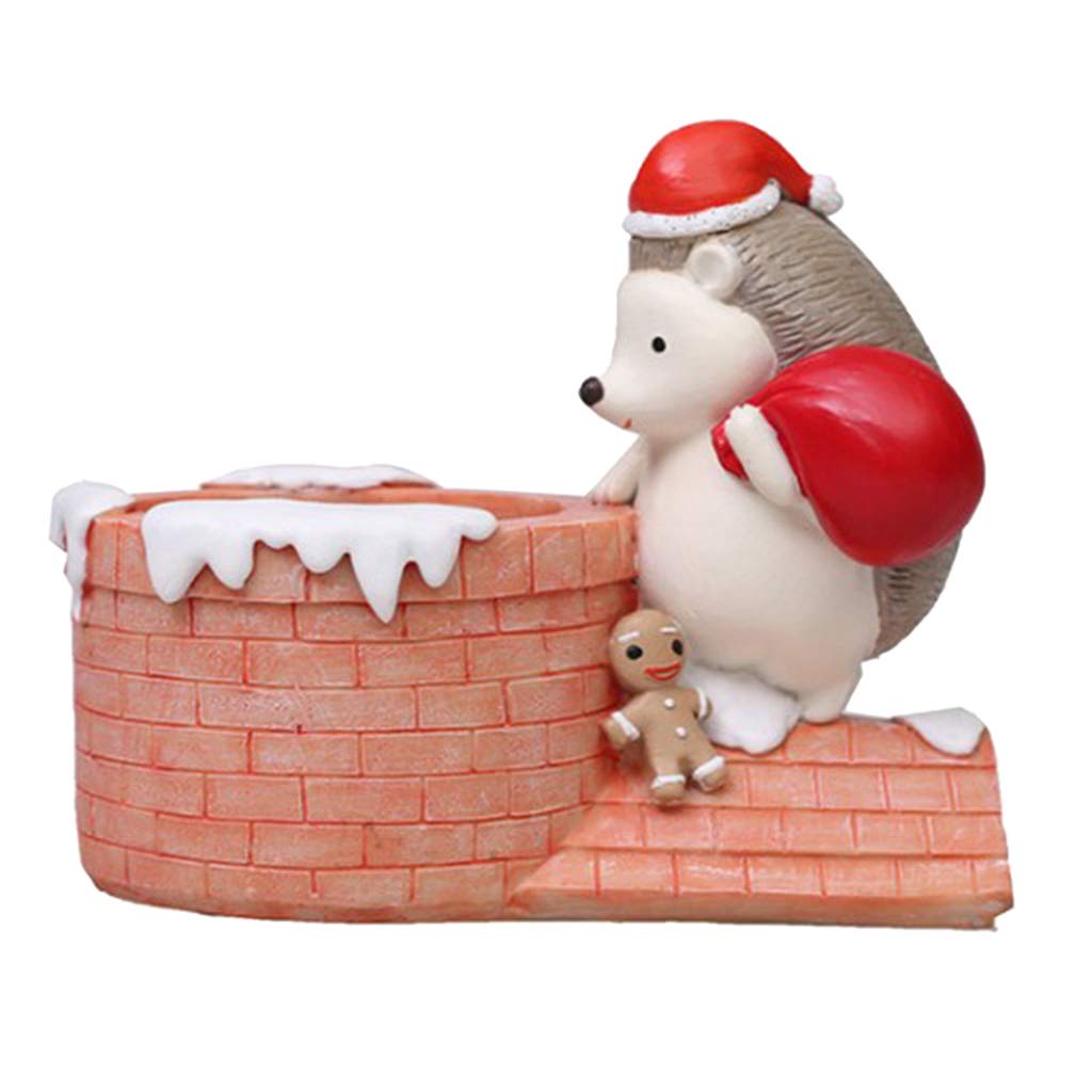 Bddalpke Retro Hedgehog Resin Planter - Succulent & Cactus Flower Pot for Indoor/Outdoor Decor - Perfect for Tabletop, Garden, Office Desk, and Home Décor