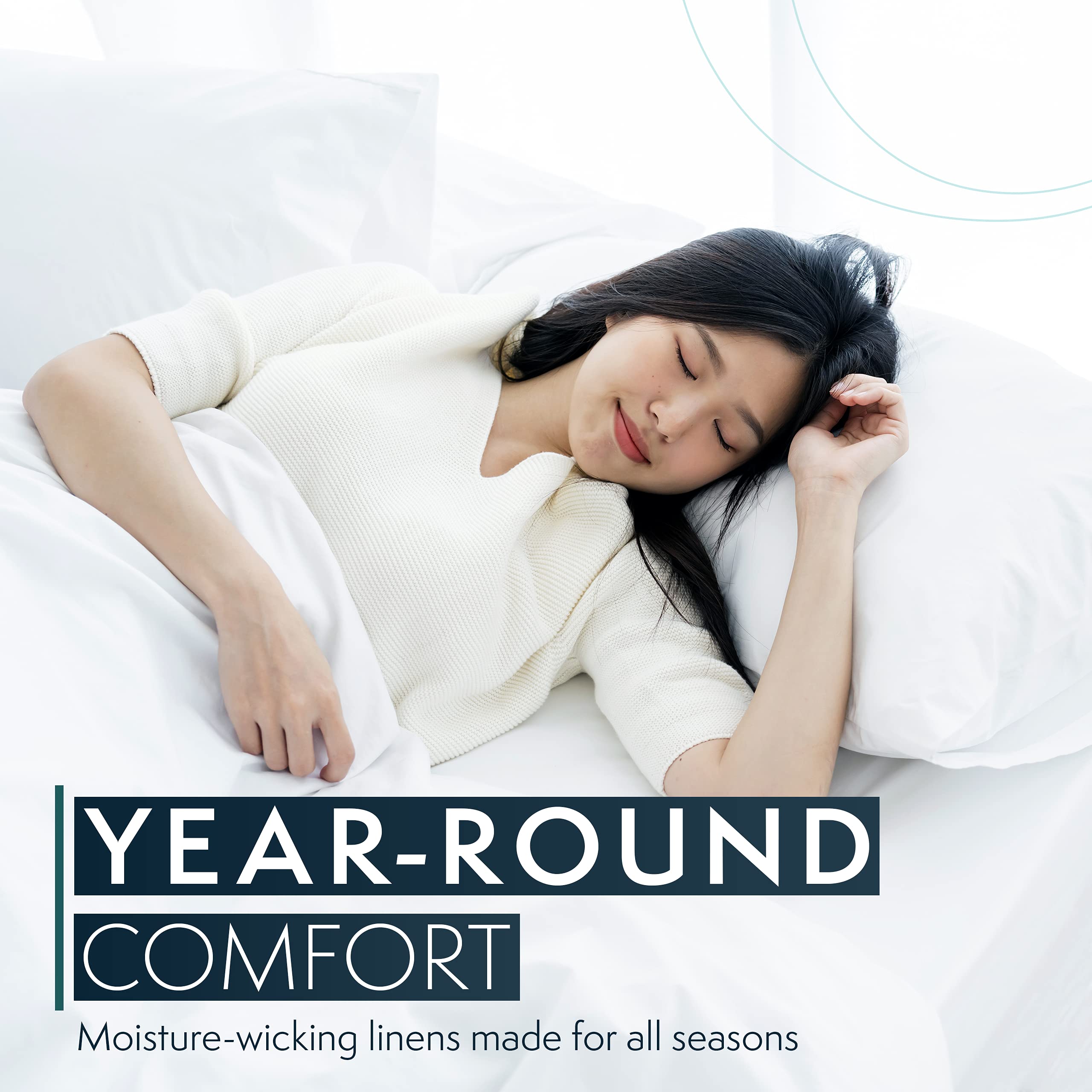 HC Collection King Size Duvet Cover Set - 3 Piece Ice Blue Microfiber Bedding with Zipper Closure & 2 Pillow Shams | Soft, Breathable & Wrinkle-Resistant | Perfect for Master Bedroom, Guest Room & Luxury Hotels