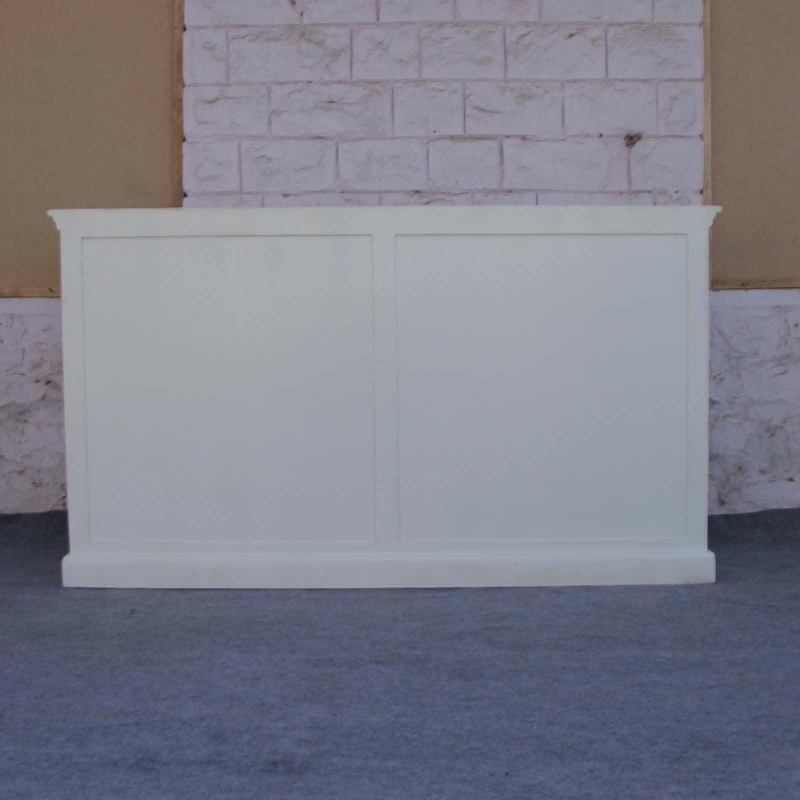 Hand Carved White Floral Jali Design Sideboard 160cm - Elegant Storage Solution for Living Room, Dining Room & Entryway