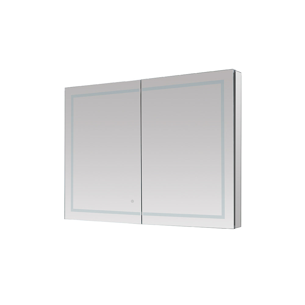 Aquadom Royale Plus 48x30 Inch LED Lighted Bathroom Medicine Cabinet - Modern Mirror with Storage for Shaving, Makeup & Essentials