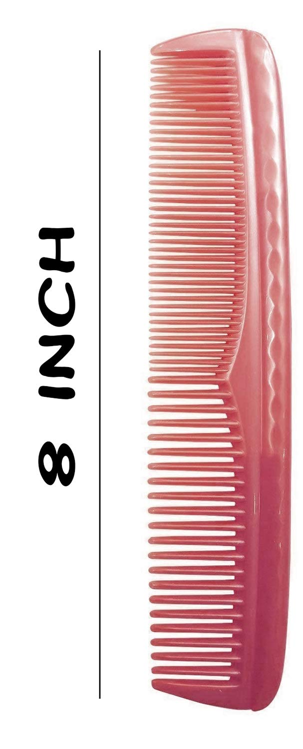 Premium 5-Piece Hair Comb Set for Men, Women & Kids - All Hair Types - Lightweight 15g Peach Combs - Perfect for Styling, Detangling & Travel