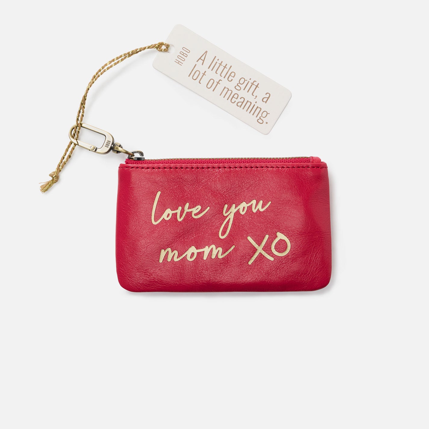 Sentimental Leather Pouch with Hibiscus Print - Perfect for Love Notes, Gifts & Keepsakes | Elegant Polished Leather Clutch for Women