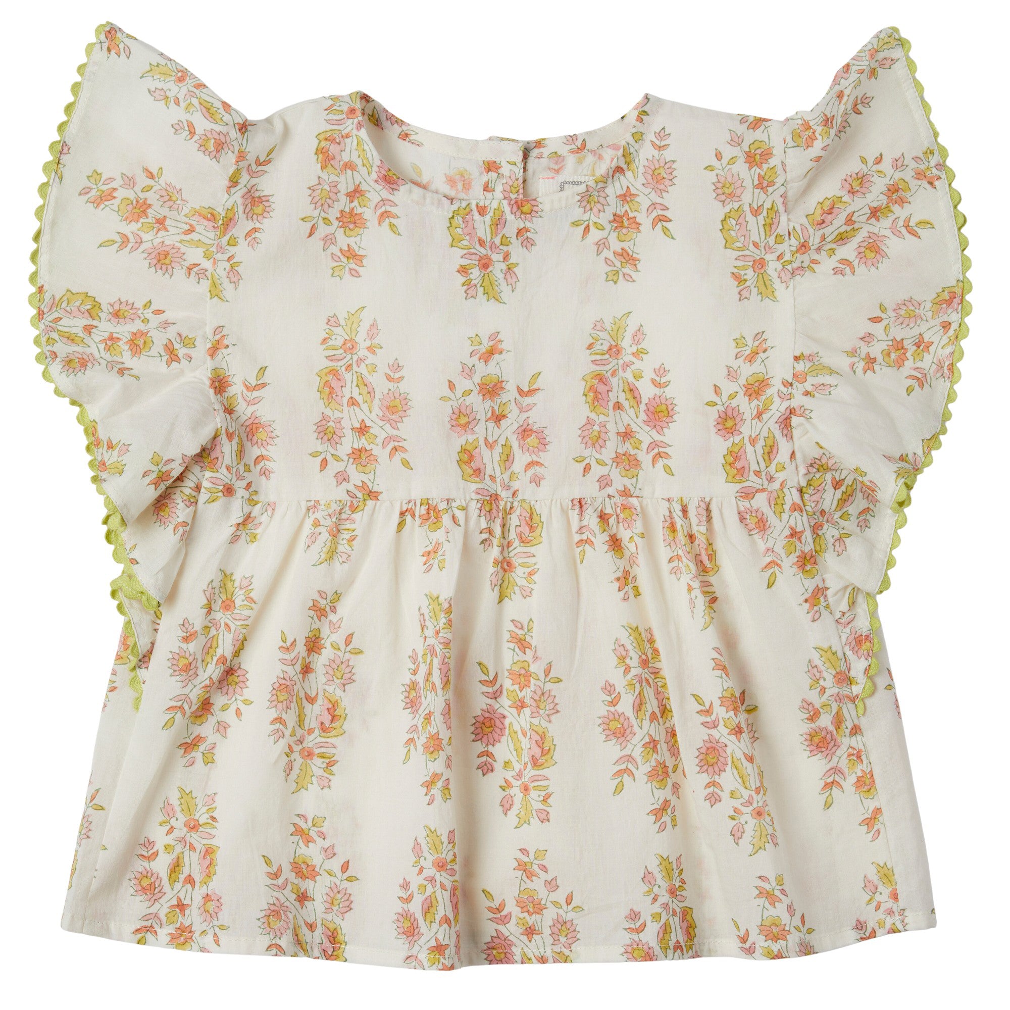 Bonheur du Jour Paris Daphne Girl Blouse - Floral & Green French Style Top for Women | Perfect for Spring Outfits, Date Nights & Office Wear
