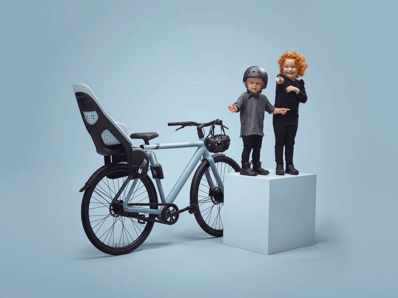 Thule Yepp 2 Maxi Bike Child Seat - Universal Bicycle Mount for Toddlers & Kids - Perfect for Family Cycling Adventures & Outdoor Activities