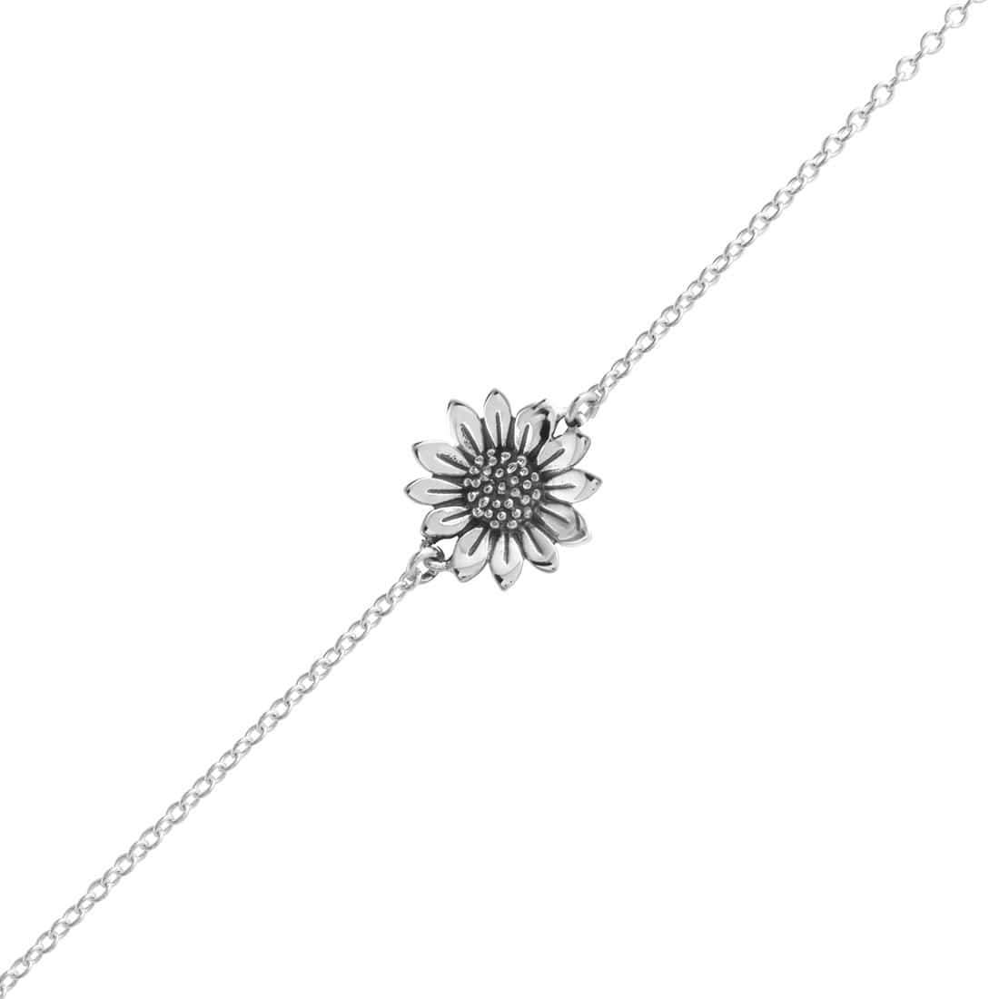 Blossoming Sunflower Bracelet - Dainty Floral Charm Bangle for Women | Perfect for Summer Outfits, Boho Style & Gift Giving