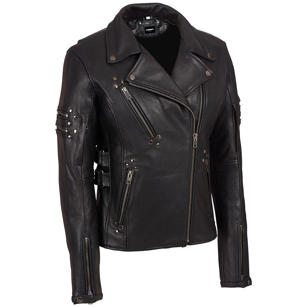 Stylish Women's Biker Faux Leather Jacket - Trendy Motorcycle Jacket for Women | Perfect for Riding, Night Out & Casual Wear