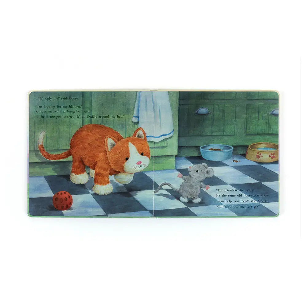 Jellycat Ginger The Courageous Kitten Plush Toy Book - Soft & Cuddly Stuffed Animal for Kids, Perfect Bedtime Companion & Storytime Friend