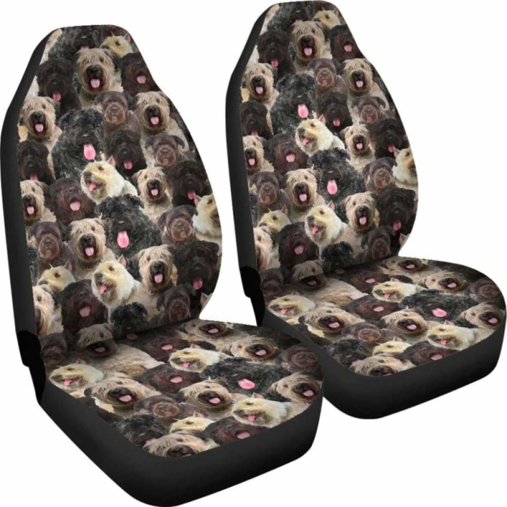 Bouvier Des Flandres Full Face Dog Car Seat Cover - Waterproof Pet Seat Protector for Cars, SUVs & Trucks - Durable Scratch-Resistant Dog Car Accessories for Travel & Outdoor Adventures