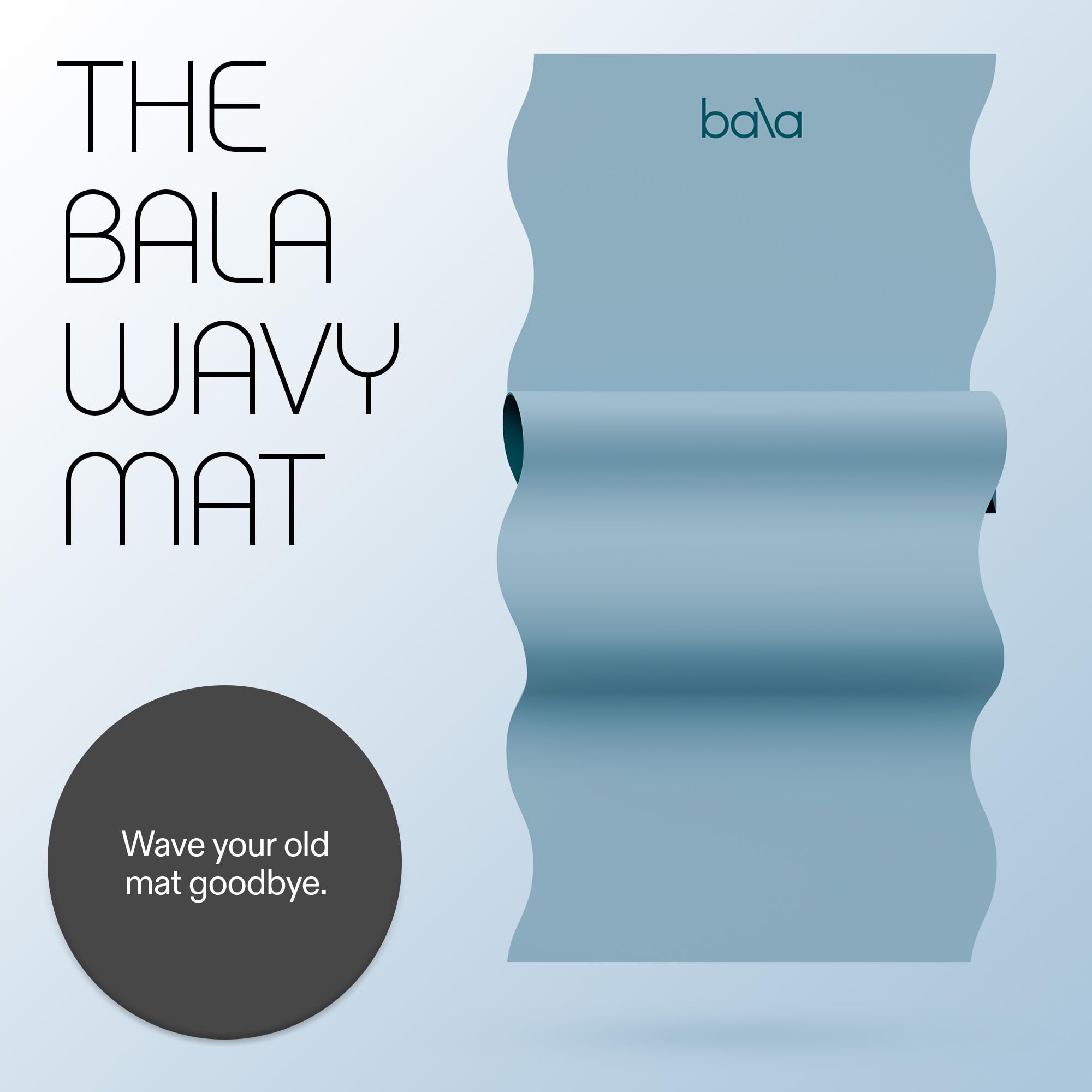 Non-Slip Bala Yoga Mat for Home Gym & Workouts - Pilates, Stretching, Aerobics - Perfect for Indoor Fitness