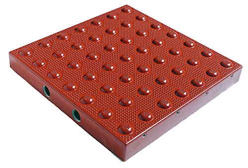 ADA Compliant Armor-Tile Detectable Warning Tiles 2'x4' Cast in Place - Colonial Red for Sidewalks, Crosswalks & Public Spaces