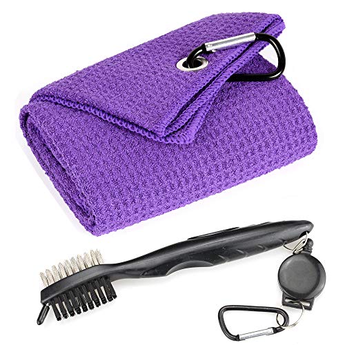 Purple Towel+black Brush