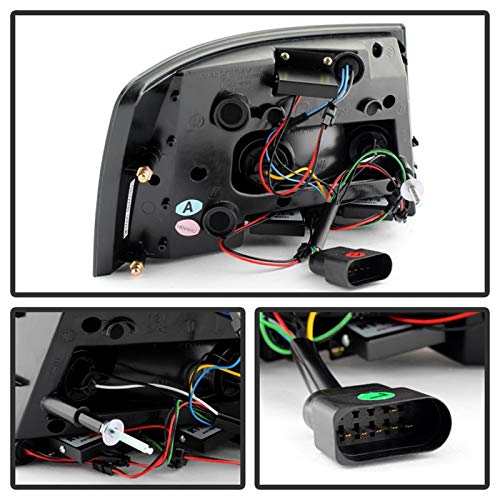 Spyder Auto 5079602 LED Tail Lights Black/Clear - High-Performance Brake Lights for Trucks, SUVs & Cars