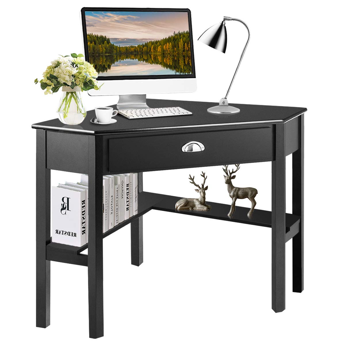 A Compact Workspace Solution: The Tangkula Corner Desk Story