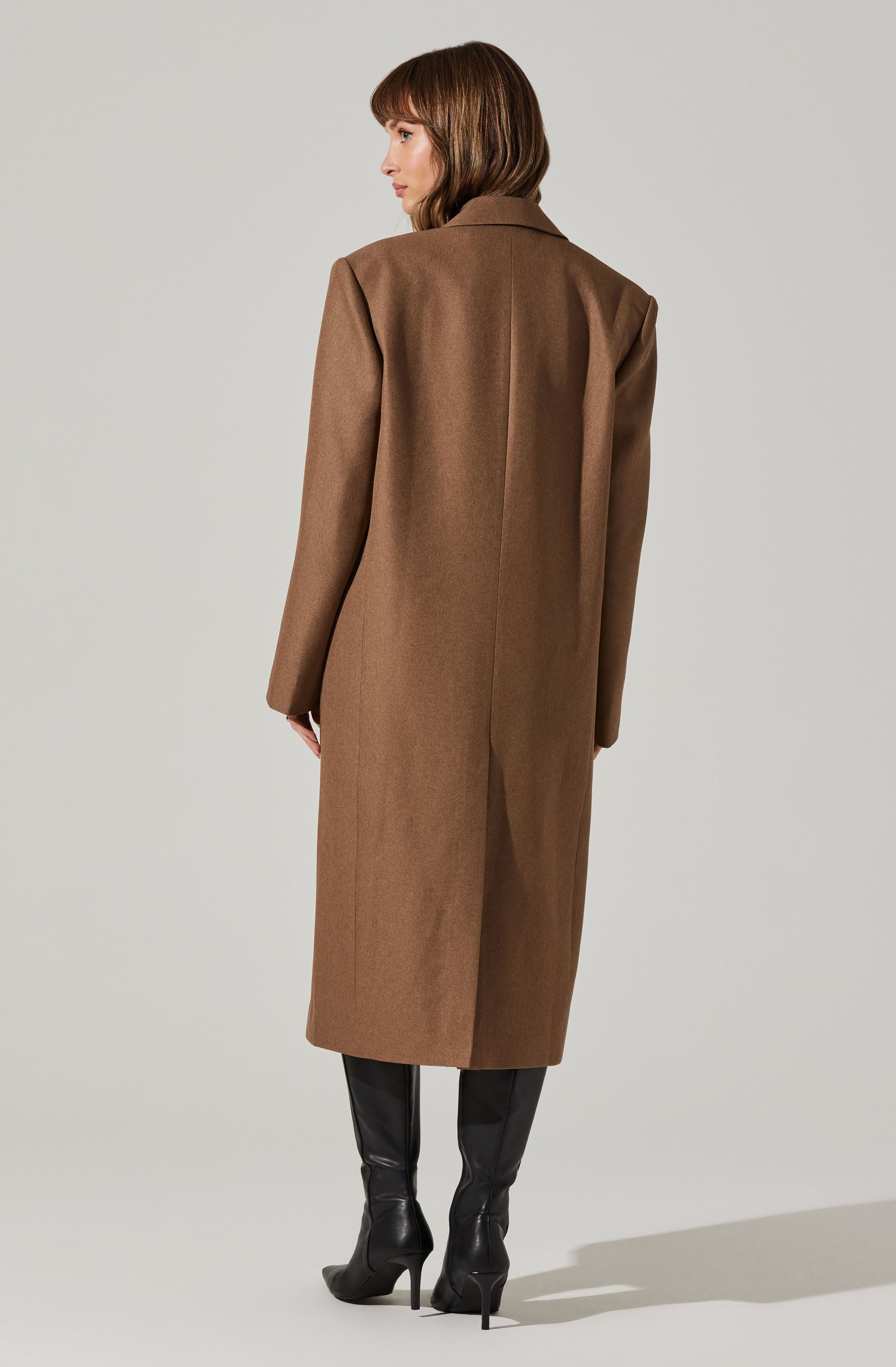 Stylish Brylee Longline Single Breasted Coat for Women - Elegant Trench Coat with Belt & Pockets | Perfect for Office, Dating & Fall Fashion