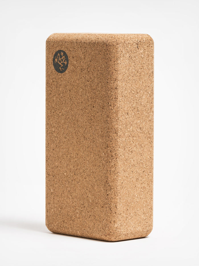 Manduka Lean Cork Yoga Block - Eco-Friendly & Non-Slip Yoga Accessory for Balance, Support & Alignment - Perfect for Yoga, Pilates & Meditation Practice at Home or Studio
