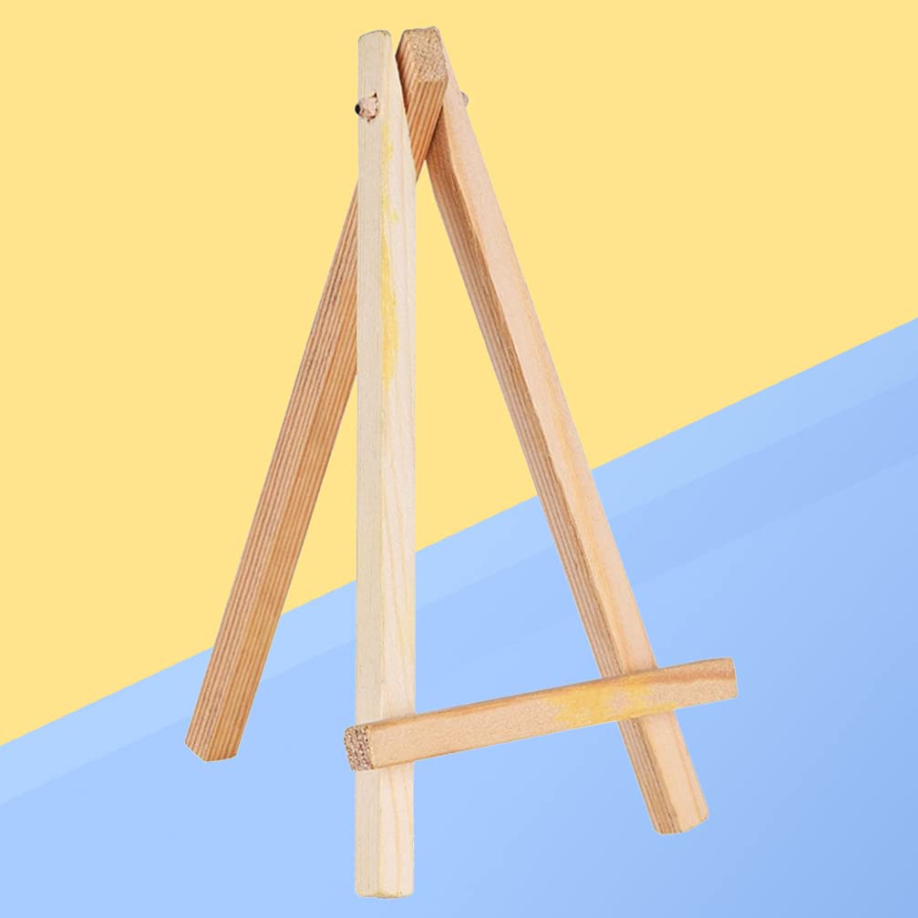 10pcs Mini Wooden Easel Stands - Small Display Easels for Art, Photos & Crafts - Perfect for Tabletop Decor, Wedding Place Cards, and Artist Canvas Holders