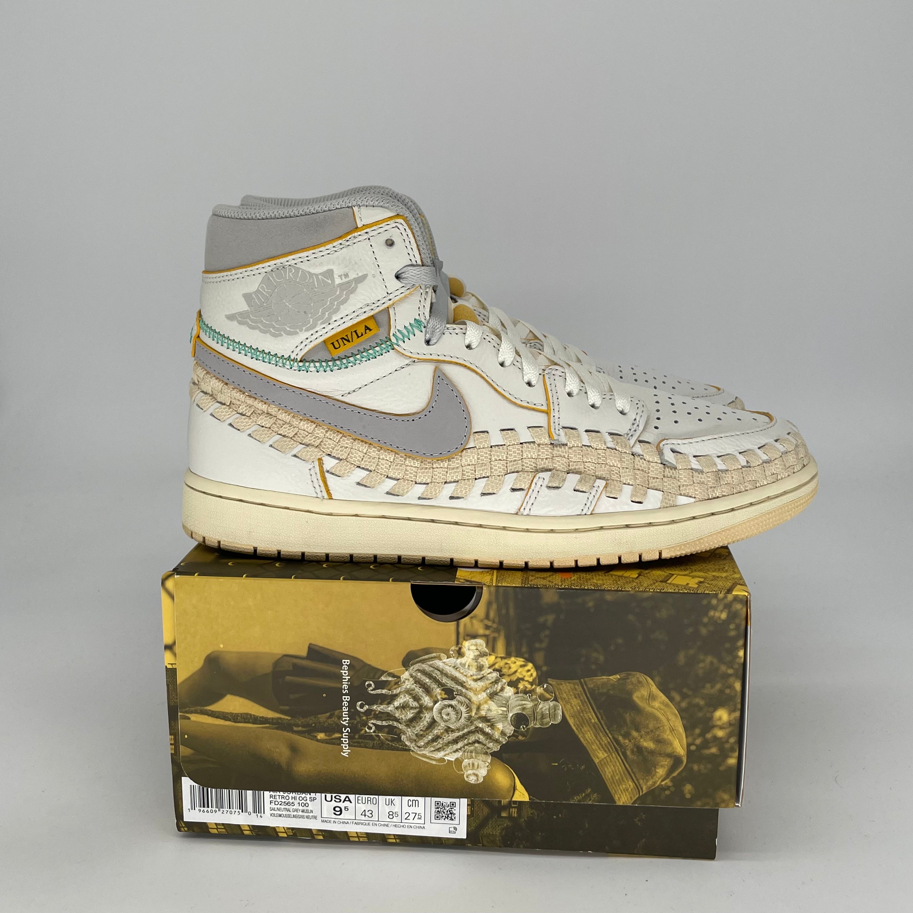 AIR JORDAN 1 UNION LA BBSS Sneakers - Men's Size 9.5/Women's Size 11 - Style FD2565 - 100% Authentic - Perfect for Streetwear, Basketball & Sneaker Collectors