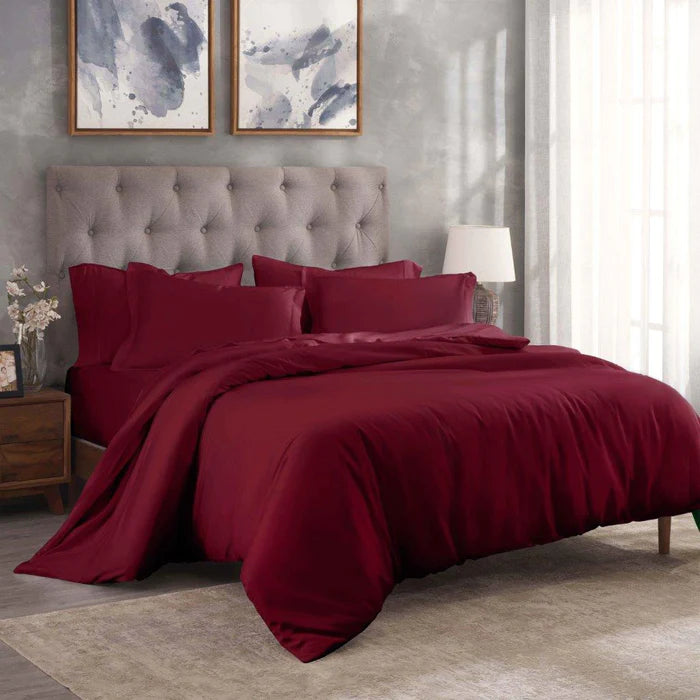 Premium 300 Thread Count Modal Duvet Cover Set - Soft & Breathable Beechwood Fabric - Perfect for Bedroom, Hotel, and Guest Room Comfort