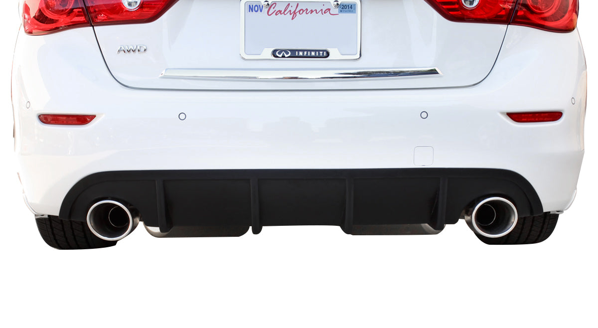 2014-2017 Infiniti Q50 Rear Diffuser Unpainted - KB11222 - Perfect for Car Customization & Performance Upgrades